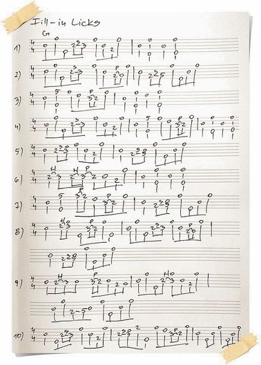 Fill-In Licks