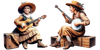 Guitar and Banjo Player