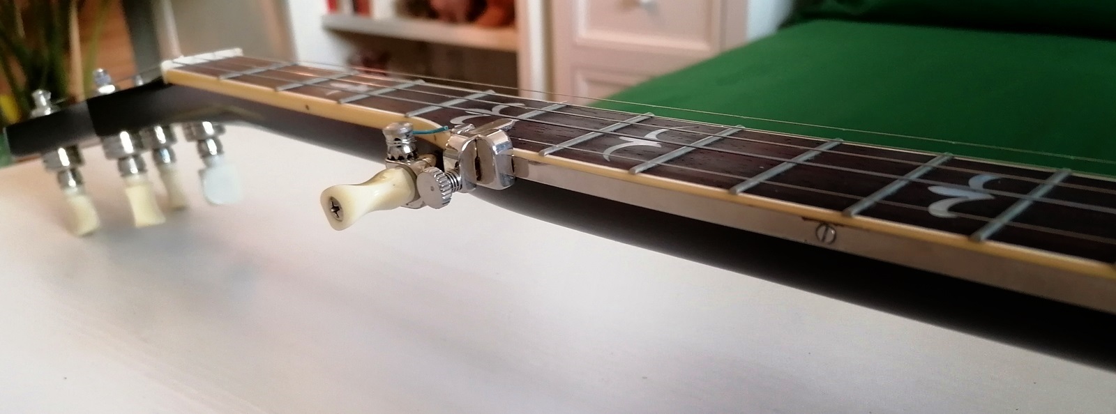 5 String Bluegrass Banjo - Long Capo 5 String